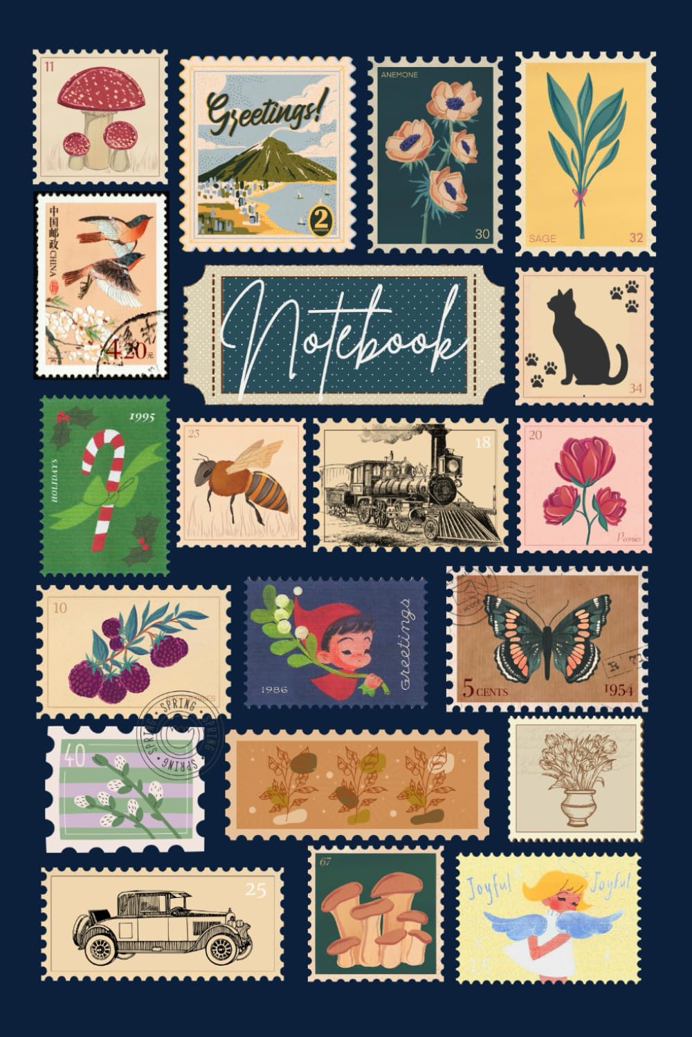 capítulo por capítulo baixar Stamps notebook | 6 x 9 wide lined paper | Stamps | Stamps notepad | Stamps journal | notebooks with stamps | composition notebook