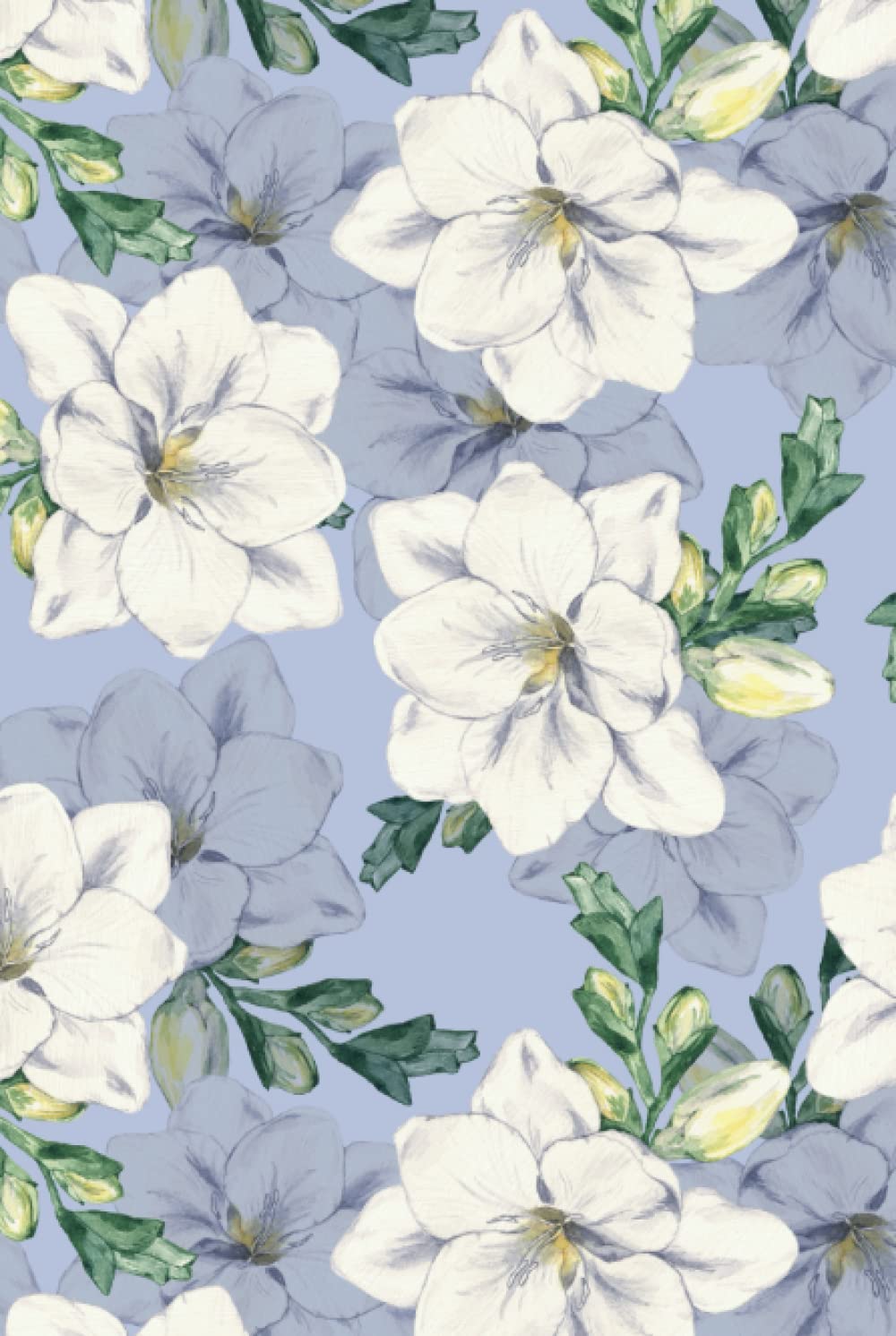 Steel Mill & Co Cute Floral Mini Notebook: Journal with Durable Hardcover and 120 Lined Pages, Blue Watercolor baixar o livro de graça