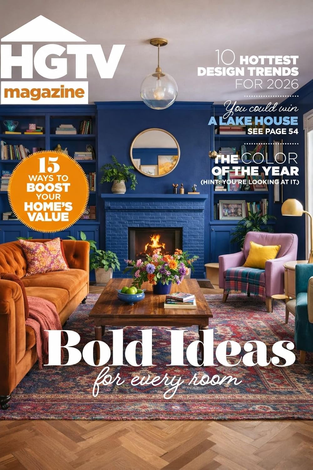 ler totalmente Bold Ideas for Every Room A Home Decor Design Manuscript Featuring Ten Hottest Trends for 2026, Fifteen Ways to Boost Your Home’s Value, The Color of the... Inspiring Interior Texts (English Edition)