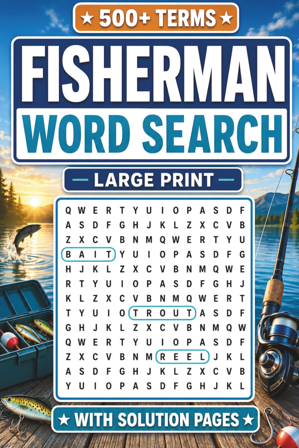 capítulo por capítulo baixar Fisherman Word Search: Fishing Brain Games for Anglers, Outdoorsmen and Sportfishing Fans, Perfect Gift for Birthday, Retirement, Fathers Day and Christmas