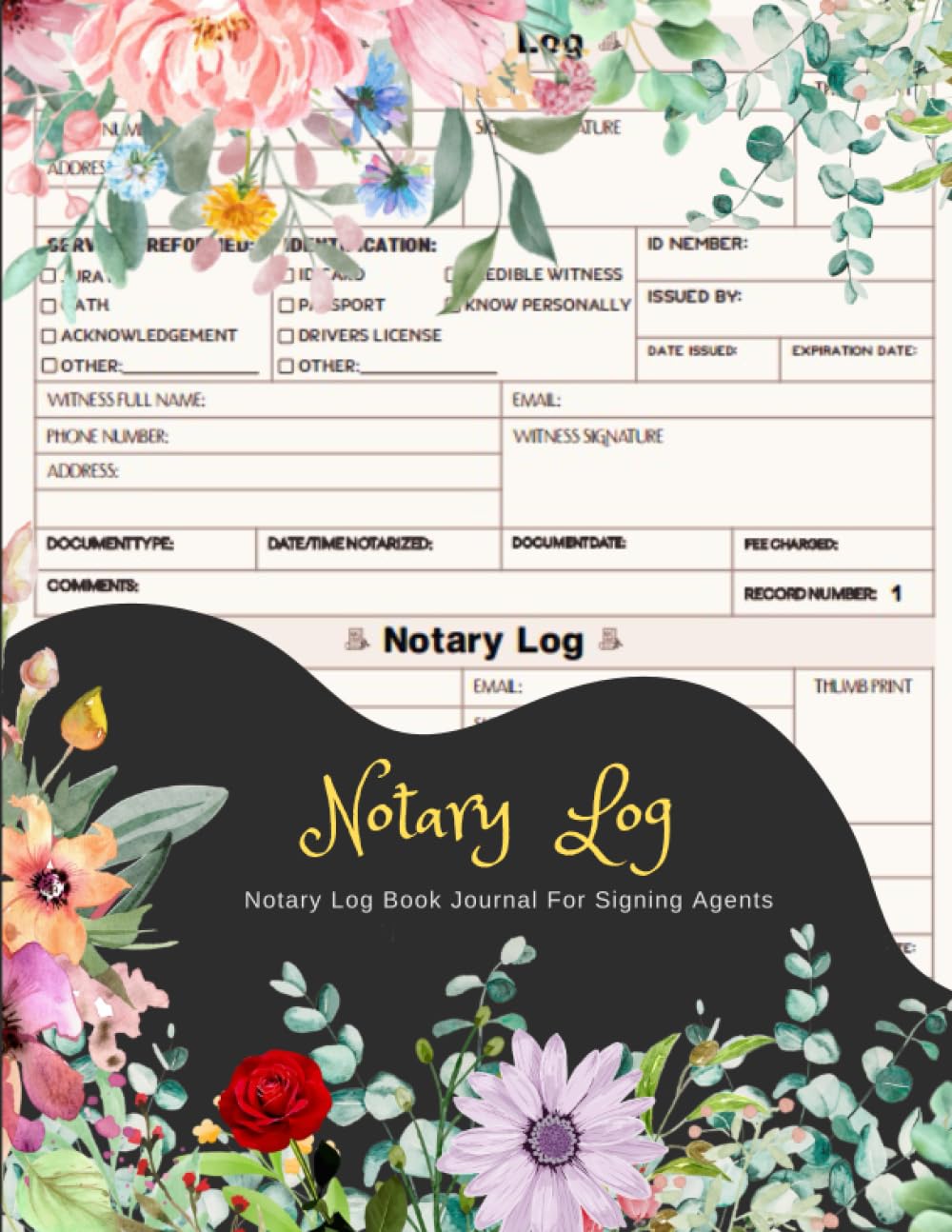 ler totalmente Notary Log Book Journal For Signing Agents: Simple Public Record For Detailed Recording of Notary Acts