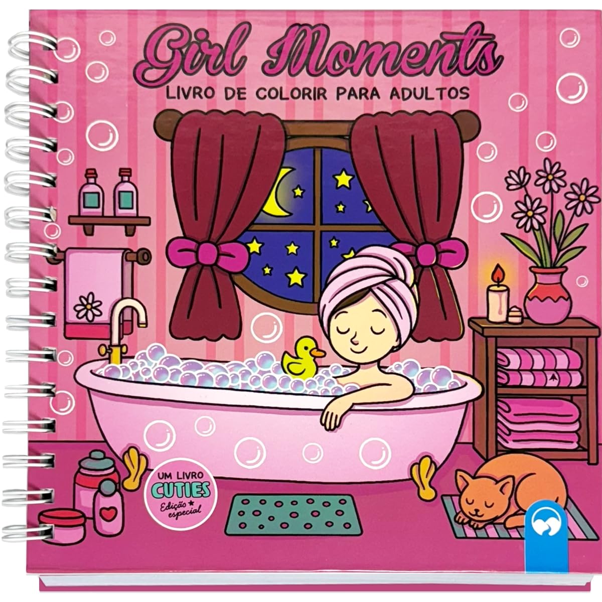 Cuties Edição Especial de Luxo - Girl Moments: Livro de Colorir para Adultos com Capa dura, Ilustrações de Momentos de Garotas e Lâmina de Acetato baixar livro de graça