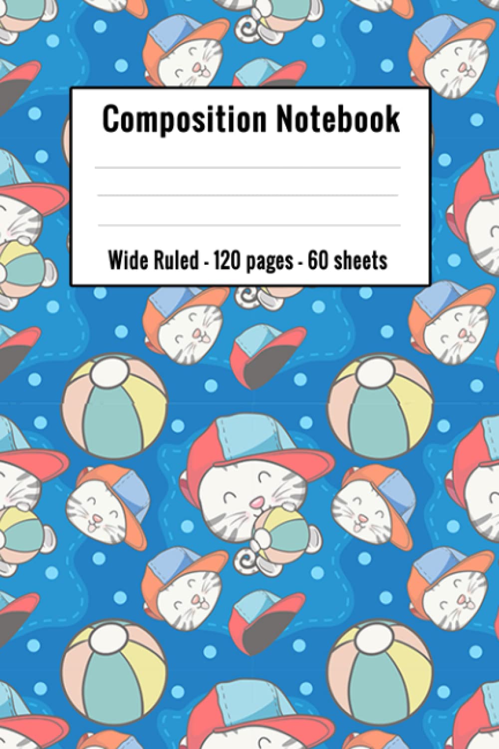 cat composition notebook wide ruled: cat notebook for kids and girls | (Composition Book, Journal) (6 x 9) baixar o livro de graça