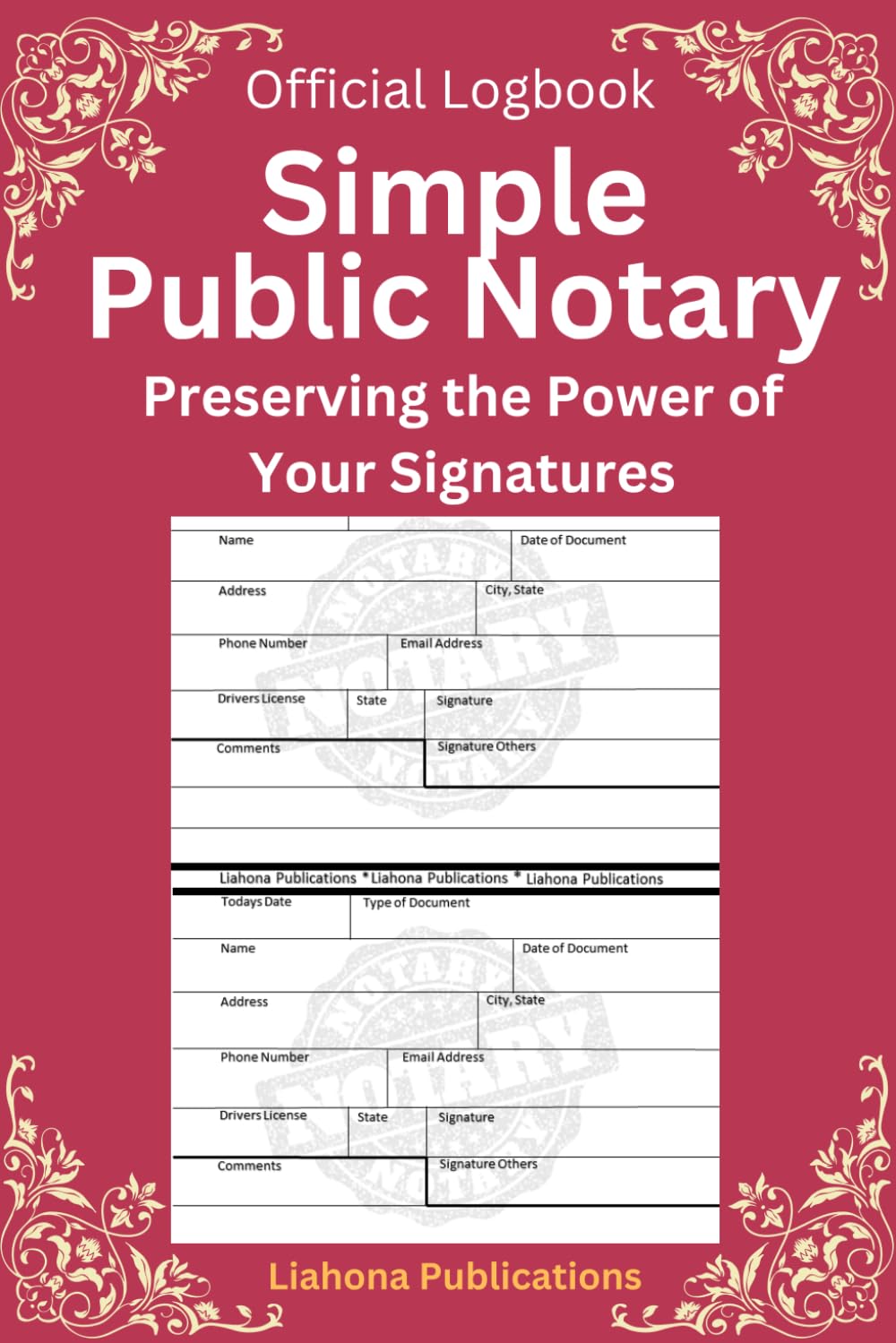 capítulo por capítulo baixar Notary Log Book: Simple Notary Public Record Book for Notary Journal and Notary Log Book for Notary for detailed recording of Notary Acts Logbook... | Notary Public Journal to Record Notary acts