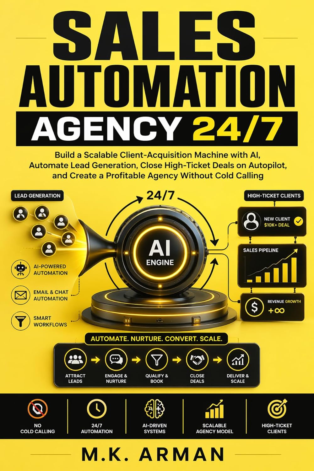 Sales Automation Agency 24/7: Build a Scalable Client-Acquisition Machine with AI, Automate Lead Generation, Close High-Ticket Deals on Autopilot, and... Without Cold Calling (English Edition) baixar o livro de graça