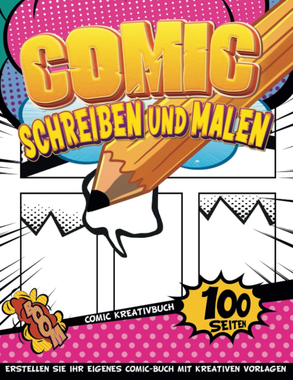 Kinder Zeichnen Comic Kreatives Buch Heft: Lernbücher Für Kinder Im Alter Von 5-7 Jahren, Um Ein Personalisiertes Comicbuch Zu Schreiben Und Zu Zeichnen (German Edition) baixar o livro de graça