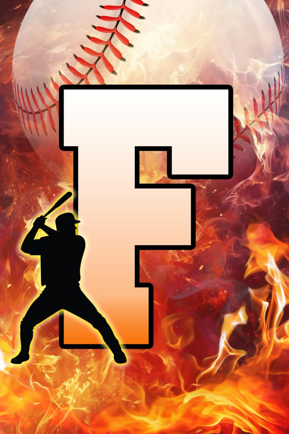 capítulo por capítulo baixar F: Letter "F" Initial Baseball Player and Fire Flames Personalized Name Monogram Notebook - College-Ruled Personal Journal, Writing Pad, or Diary for Baseball Fans - 110 Pages, 6x9