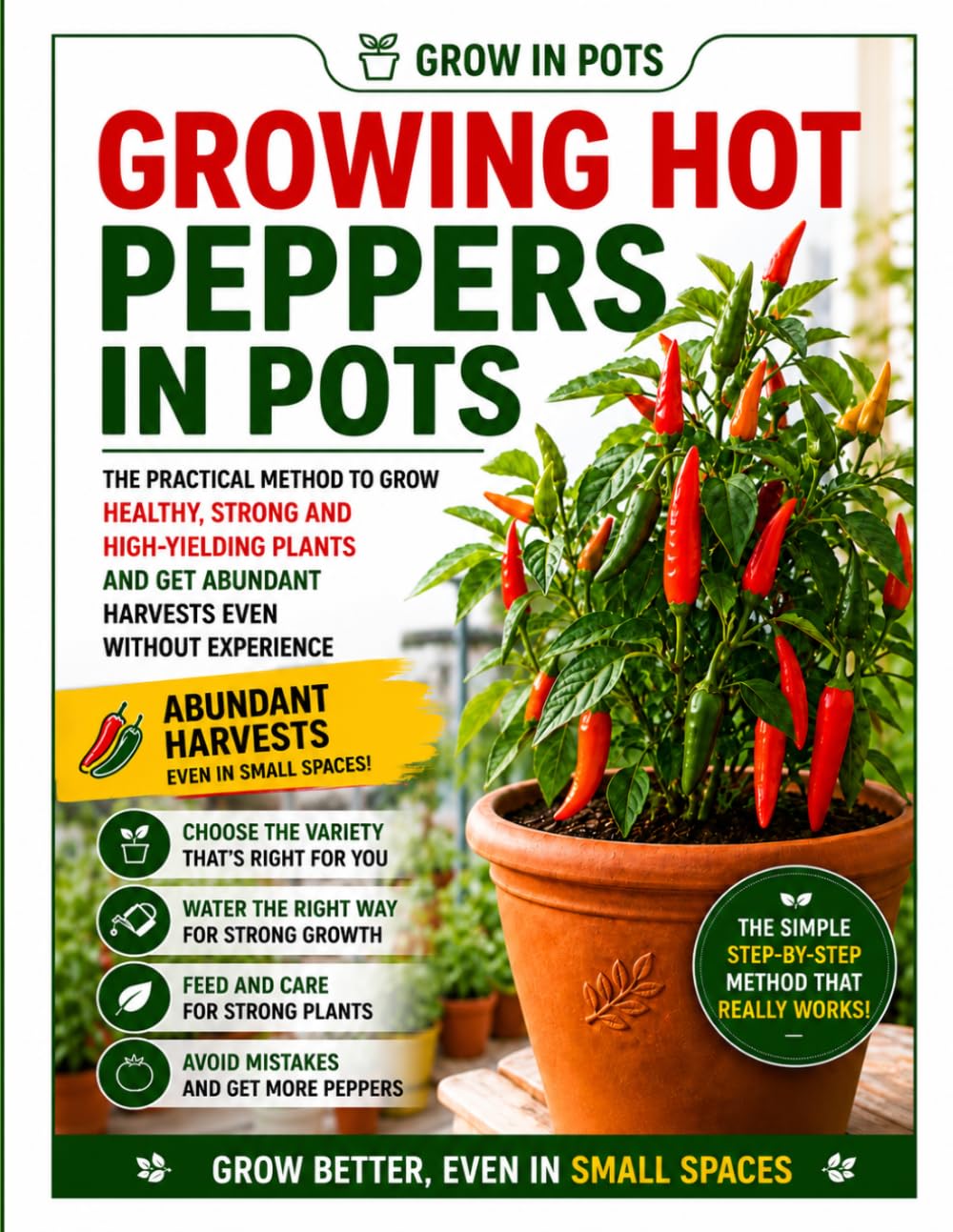 ler totalmente Hot Peppers in Pots: The Practical Step-by-Step Method to Grow Healthy Plants and Get Abundant Harvests Even as a Beginner (Grow in Pots)