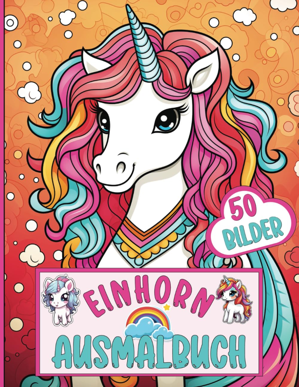 Einhorn Ausmalbuch für Kinder (4-8 Jahre) 50 süße, einseitig bedruckte Einhorn-Motive auf extra großem Format | Kawaii Unicorn Einhörner | Für... ideal als Geschenk (German Edition) baixar o livro de graça