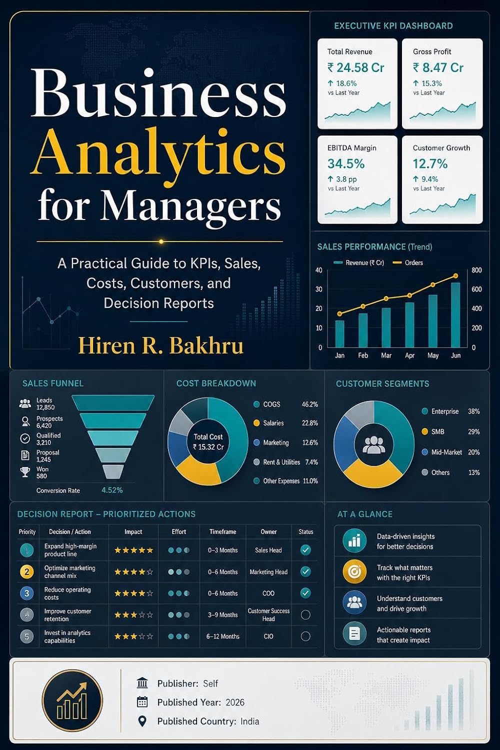 capítulo por capítulo baixar Business Analytics for Managers: A Practical Guide to KPIs, Sales, Costs, Customers, and Decision Reports (English Edition)