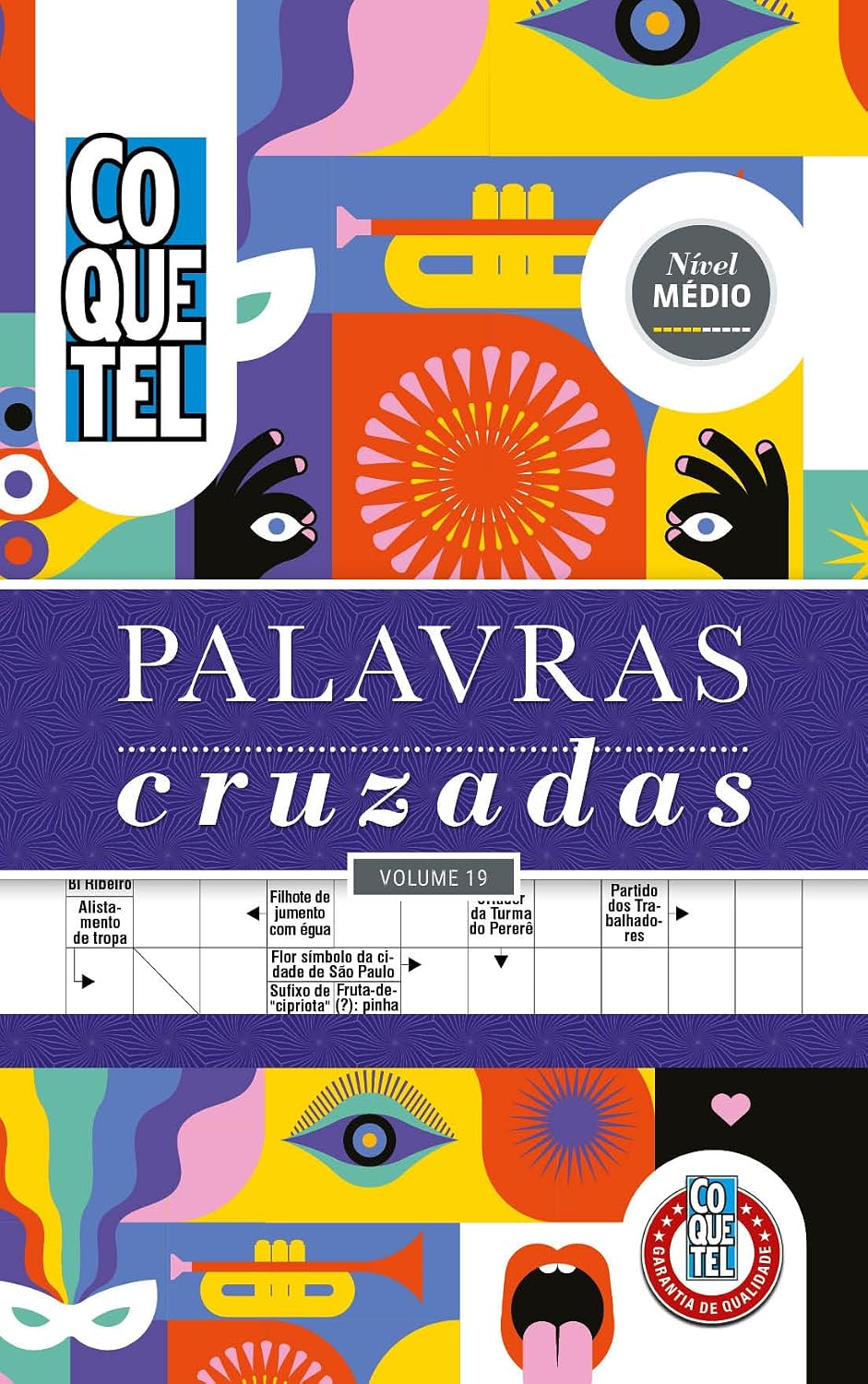 ler totalmente Livro Coquetel Espiral Palavras Cruzadas Médio 19: Mantenha seu cérebro ativo com o desafio definitivo em palavras!