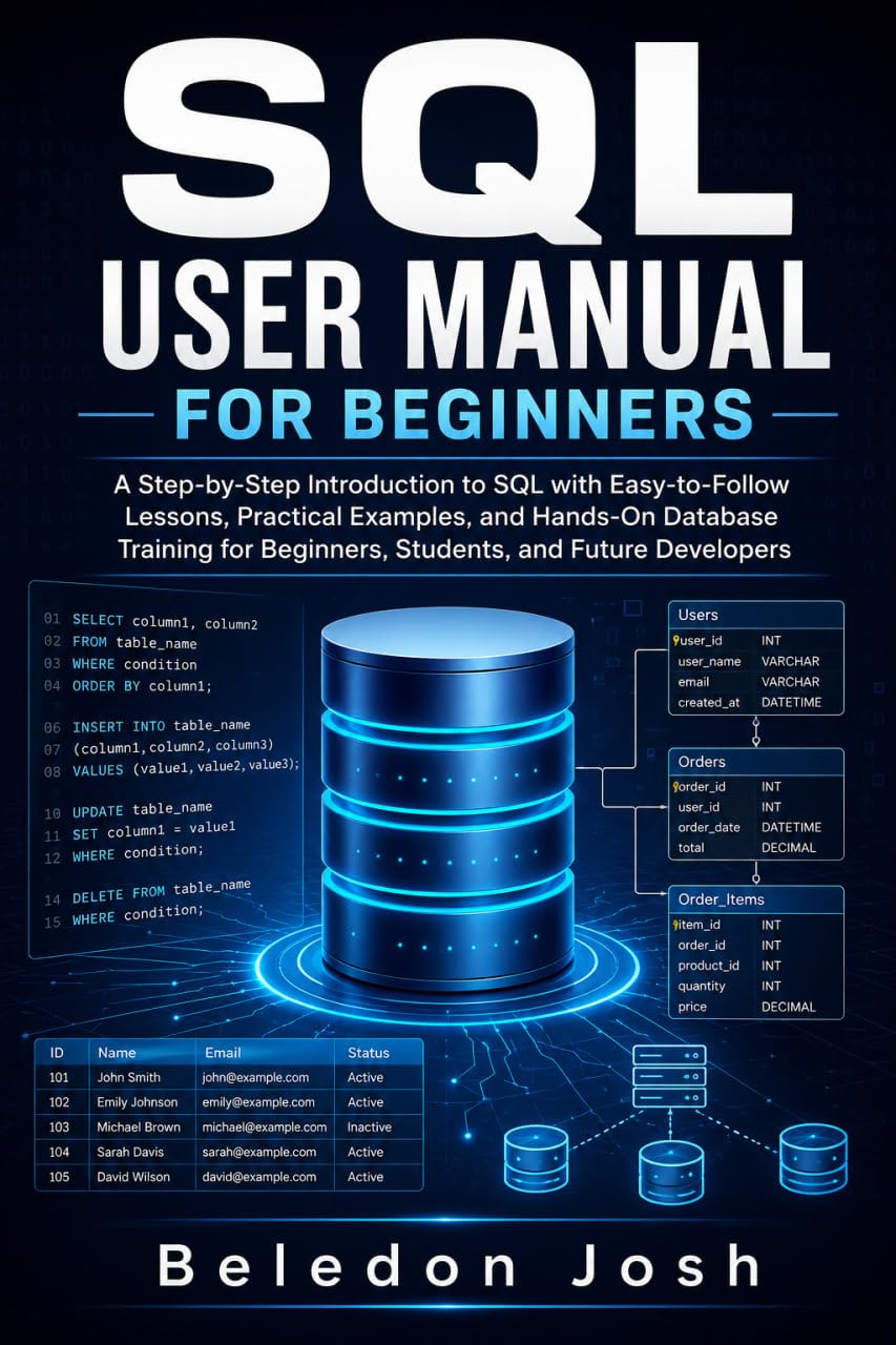 SQL User Manual for Beginners: A Step-by-Step Introduction to SQL with Easy-to-Follow Lessons, Practical Examples, and Hands-On Database Training for Beginners,... and Future Developers (English Edition) baixar livro de graça
