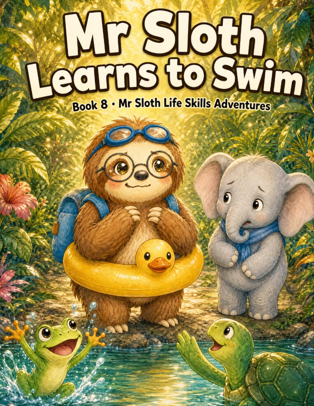 Mr Sloth Learns to Swim: Life Skills for Kids picture story book for kids 2-5 (Life Skills for Kids Activities) baixar livro de graça