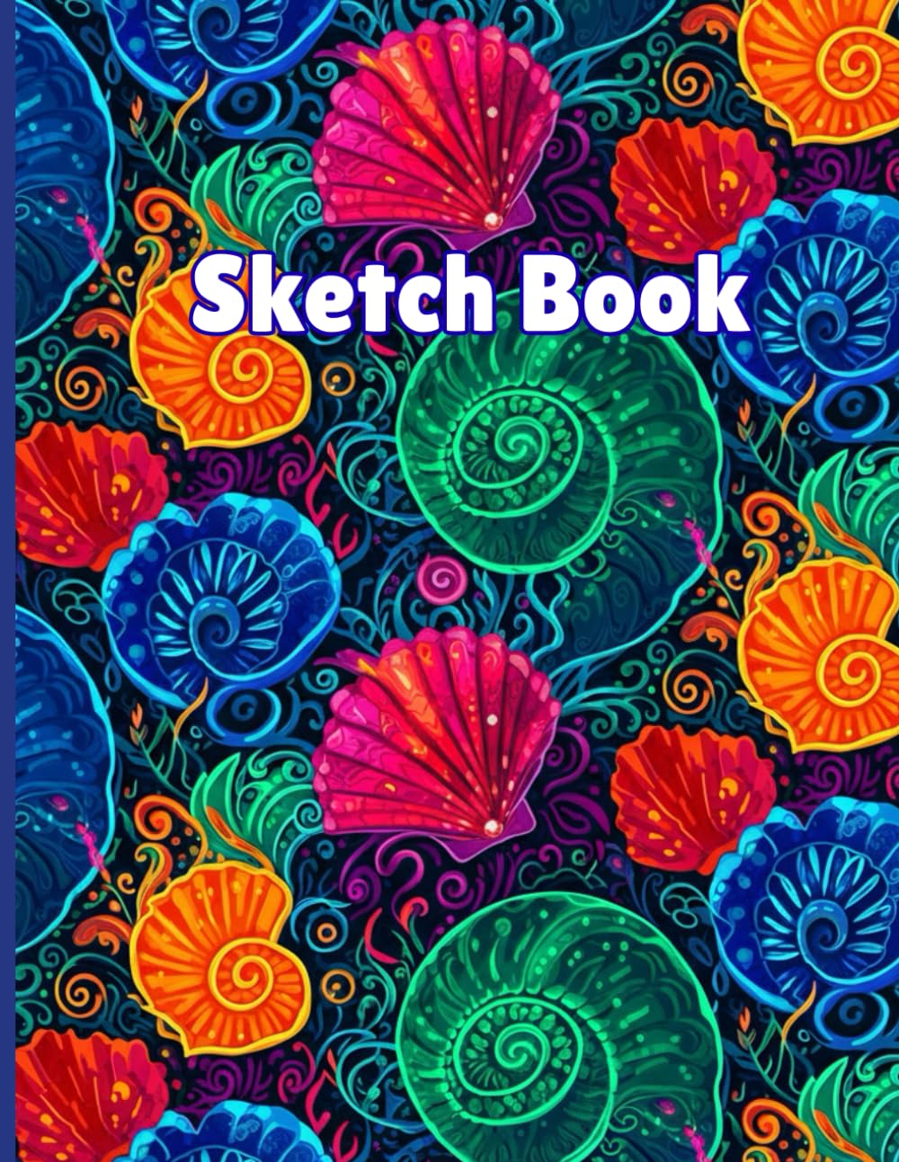 ler totalmente Sketchbook: Cute Shell Sketchbook for Girls, 110 Pages, 8.5" x 11",Large Notebook For Drawing, Sketching, Doodling, Coloring, Designing, Painting.: Sketchbook for girls 5 to 8 years old.