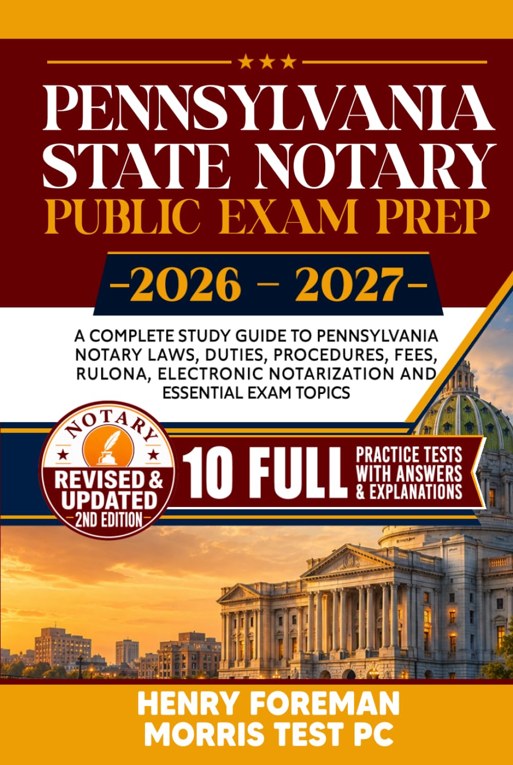 Pennsylvania State Notary Public Exam Prep 2026 - 2027: A Complete Study Guide to Pennsylvania Notary Laws, Duties, Procedures, Fees, RULONA, Electronic Notarization and Essential Exam Topics baixar o livro de graça
