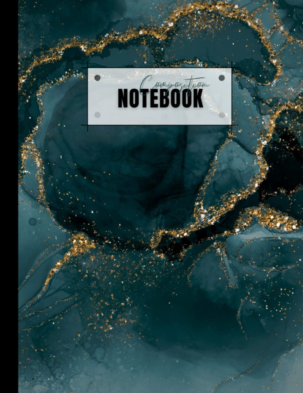 ler totalmente Composition Notebook: Ruled Lined Paper Notebook Journal: Gold Glitter Liquid Emerald Marble Painting Workbook for Back to School and Home College Writing Notes. (Italian Edition)
