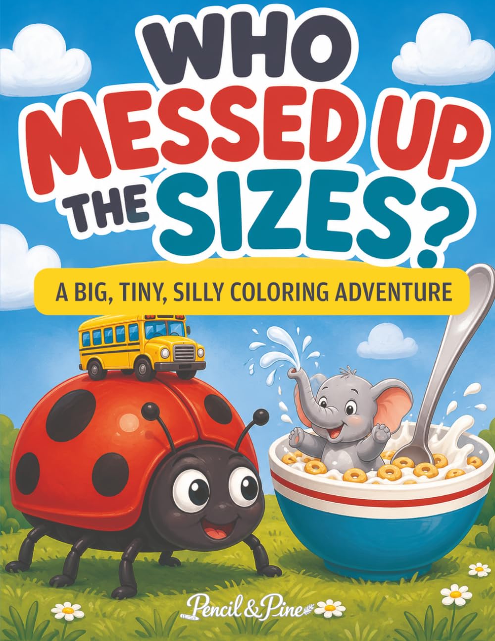 Who Messed Up the Sizes?: A Big, Tiny, Silly Coloring Adventure baixar livro de graça