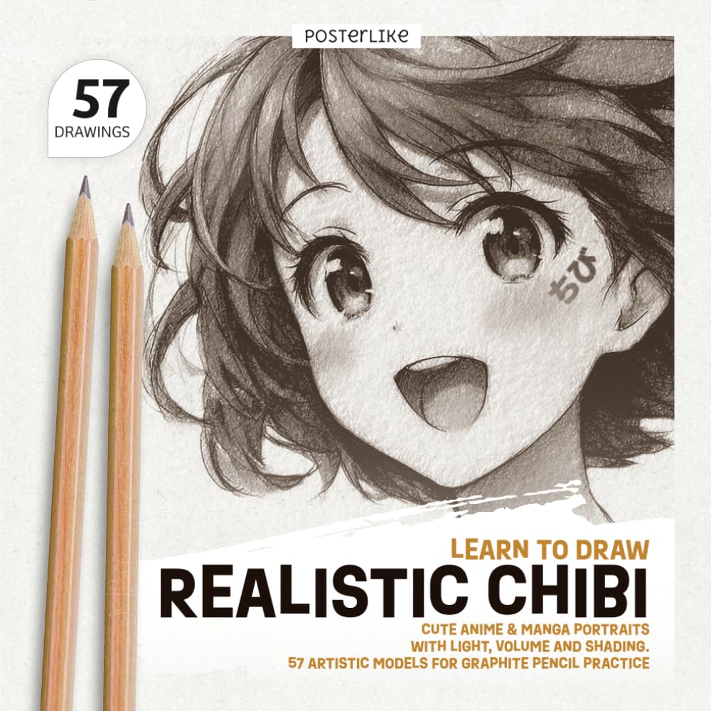 capítulo por capítulo baixar Learn to Draw Realistic Anime Chibi: Cute Manga Portraits with Light, Volume, and Shading. 57 Artistic Models for Graphite Pencil Practice
