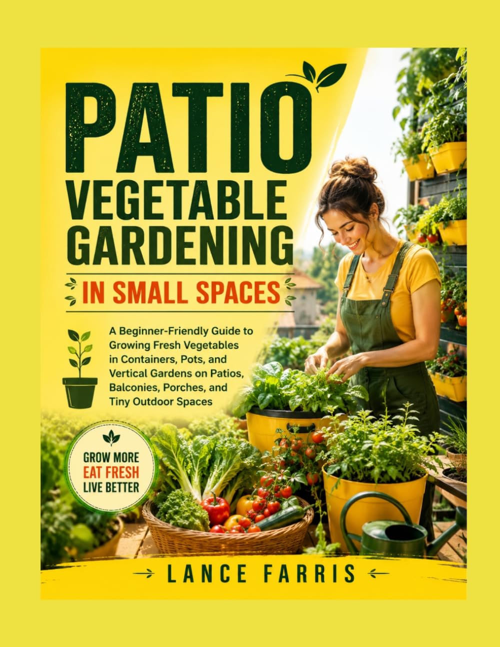 PATIO VEGETABLE GARDENING IN SMALL SPACES: A Beginner-Friendly Guide to Growing Fresh Vegetables in Containers, Pots, and Vertical Gardens on Patios, Balconies, Porches, and Tiny Outdoor Spaces baixar o livro de graça