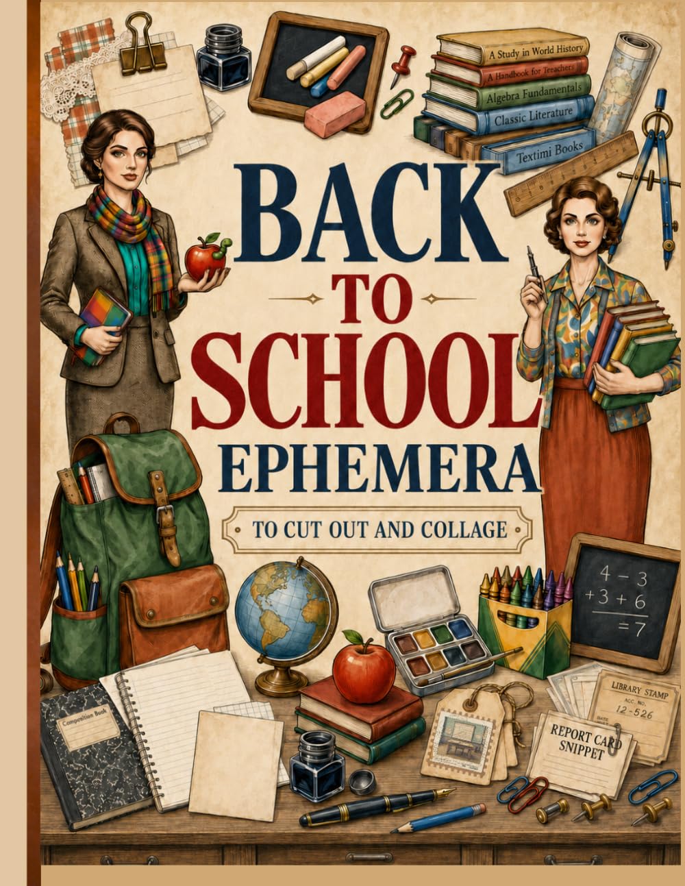 Back to School Ephemera Book to Cut Out and Collage: A Curated Collection of School-Themed Cut-Out Elements for Junk Journals, Scrapbooking, Card Making, Collage, Decoupage & Creative Paper Crafts baixar o livro de graça