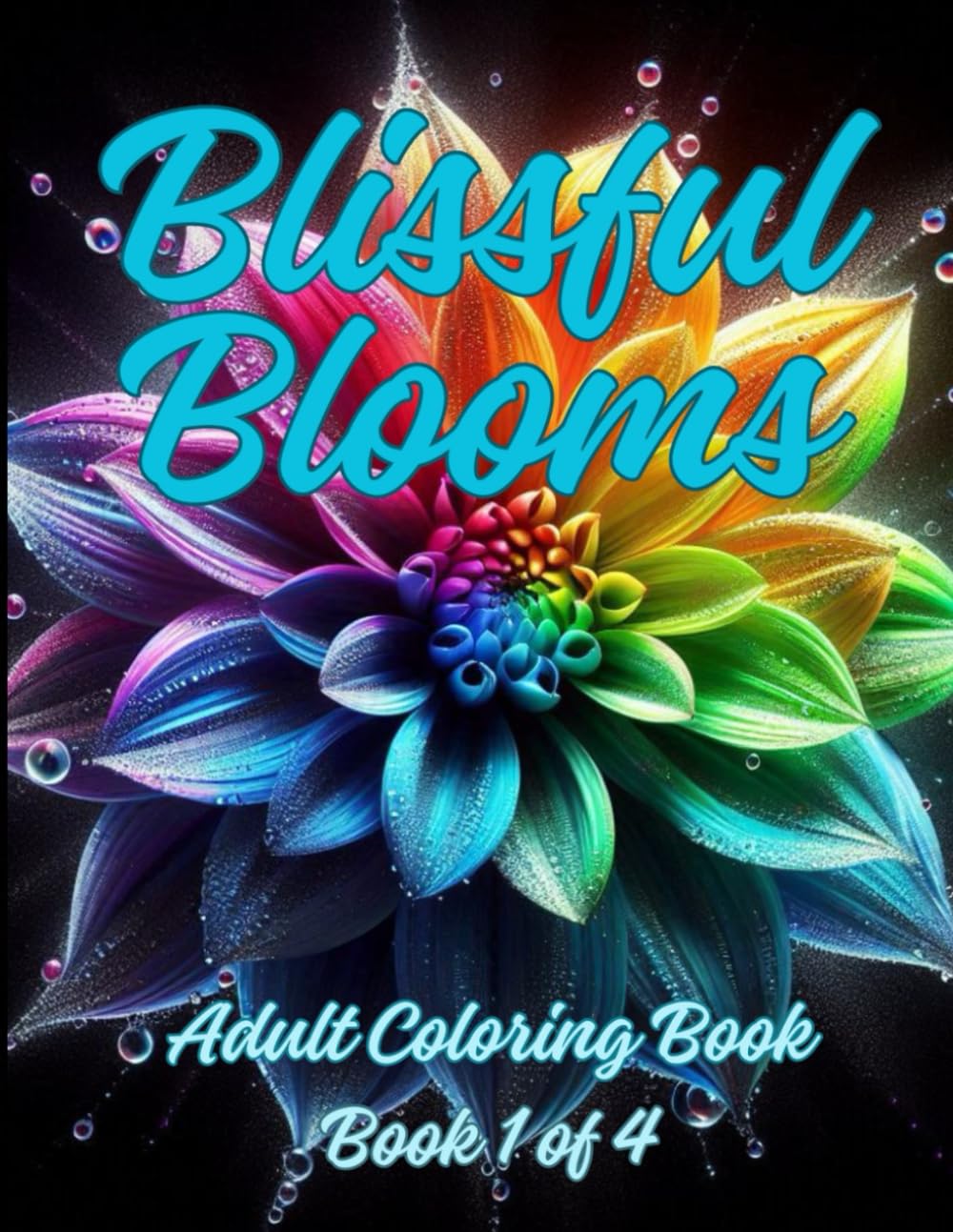 Blissful Blooms Adult Coloring Book Number 1 in Series: 100 Beautiful Realistic Flowers Relief Anxiety Mindfulness Relaxation for Adults and Teens baixar livro de graça