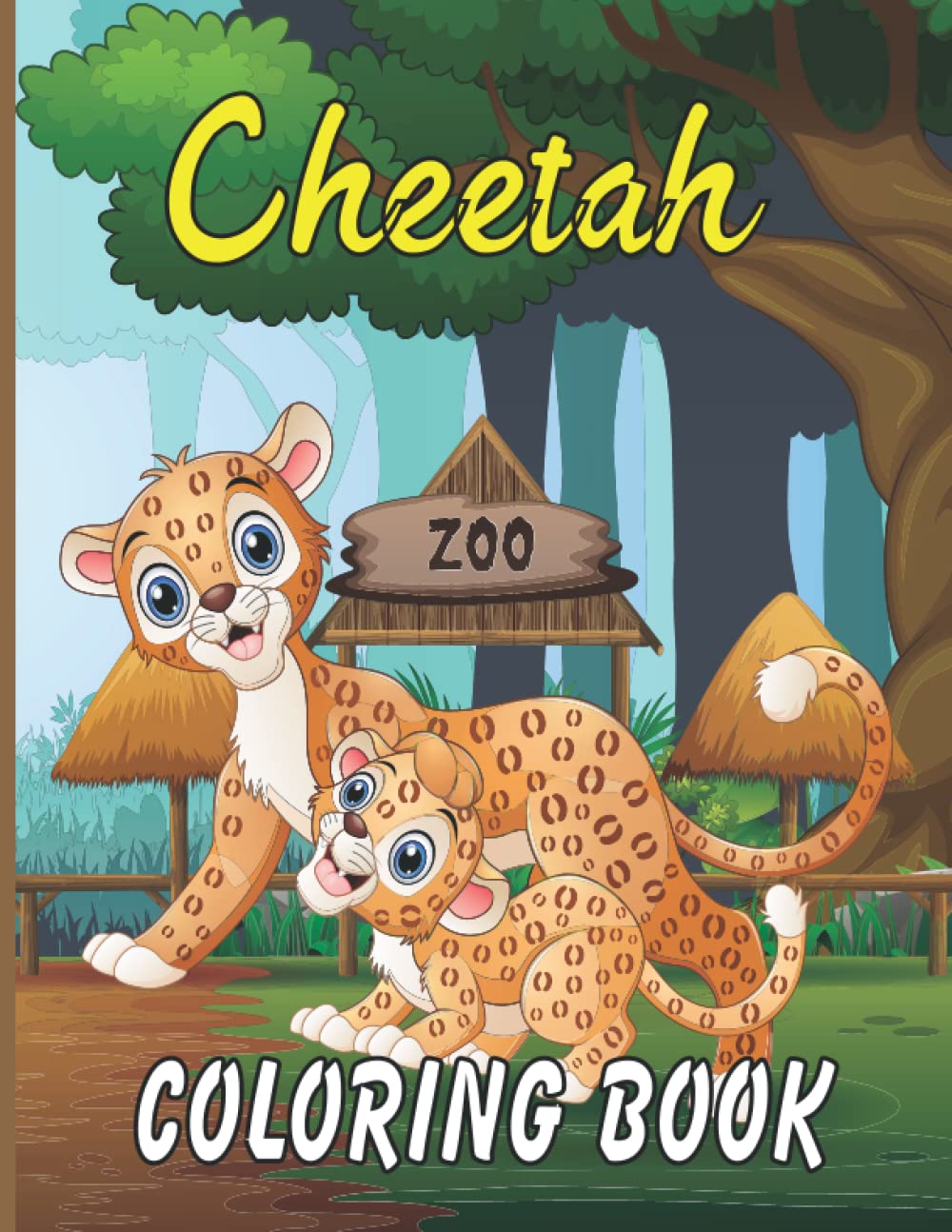 ler totalmente Cheetah Coloring Book: A Leopard Coloring book For kids | Funny Coloring Book For Ages 2-4, 6-8, 10-12, Cheetah Coloring Book Gift For Girls Boys Son Daughter