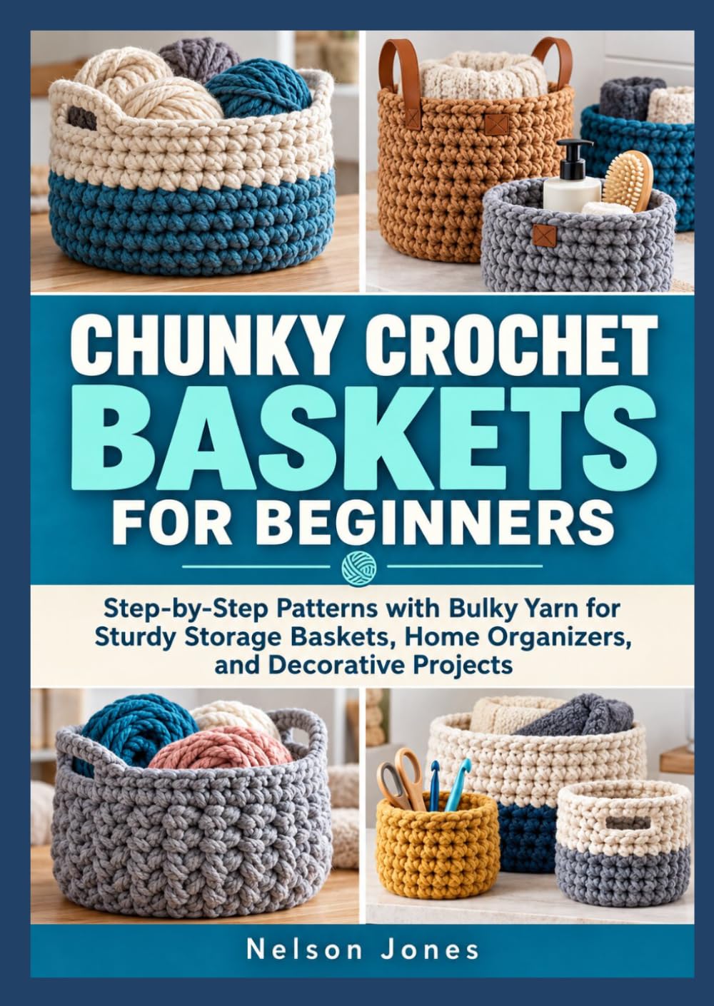 CHUNKY CROCHET BASKETS FOR BEGINNERS: Step-by-Step Patterns with Bulky Yarn for Sturdy Storage Baskets, Home Organizers, and Decorative Projects baixar o livro de graça