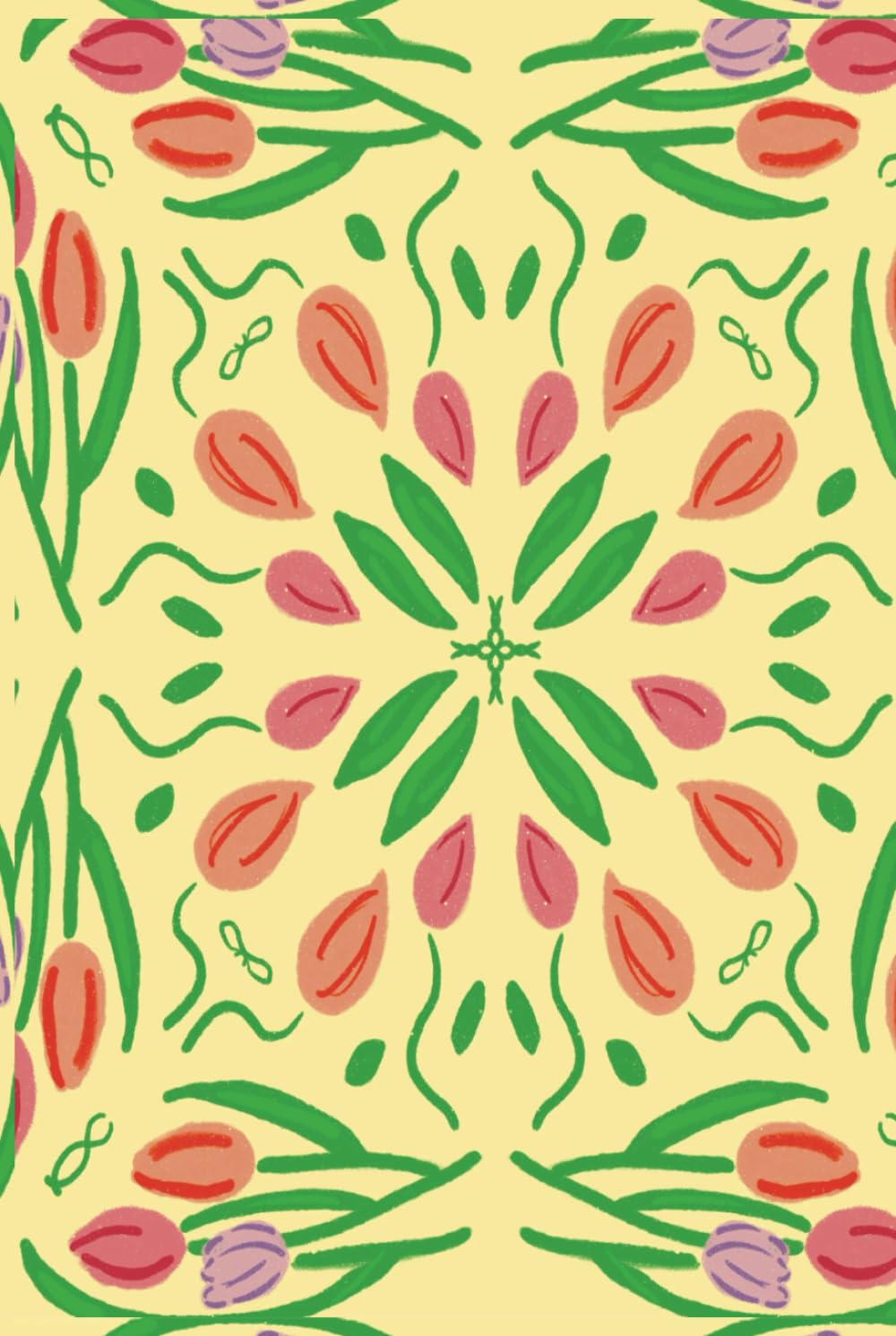 ler totalmente Symfloria Press Yellow Tulip Floral Journal: 6x9 Lined Hardcover Notebook/Diary