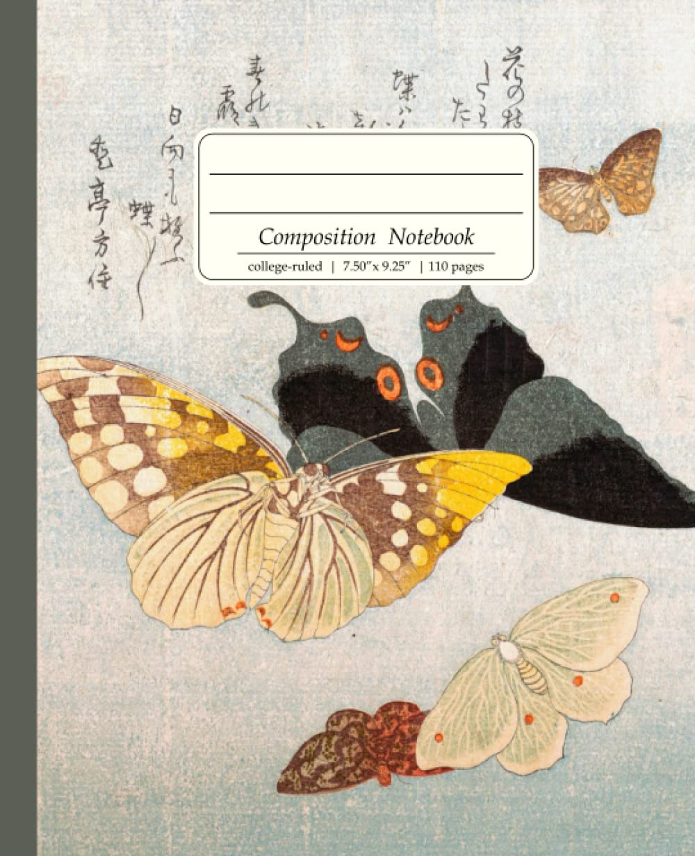 capítulo por capítulo baixar Composition Notebook College Ruled: 110 Pages with an Index, Featuring a Vintage Japanese Illustration of Beautiful Moths, Butterflies & Calligraphy
