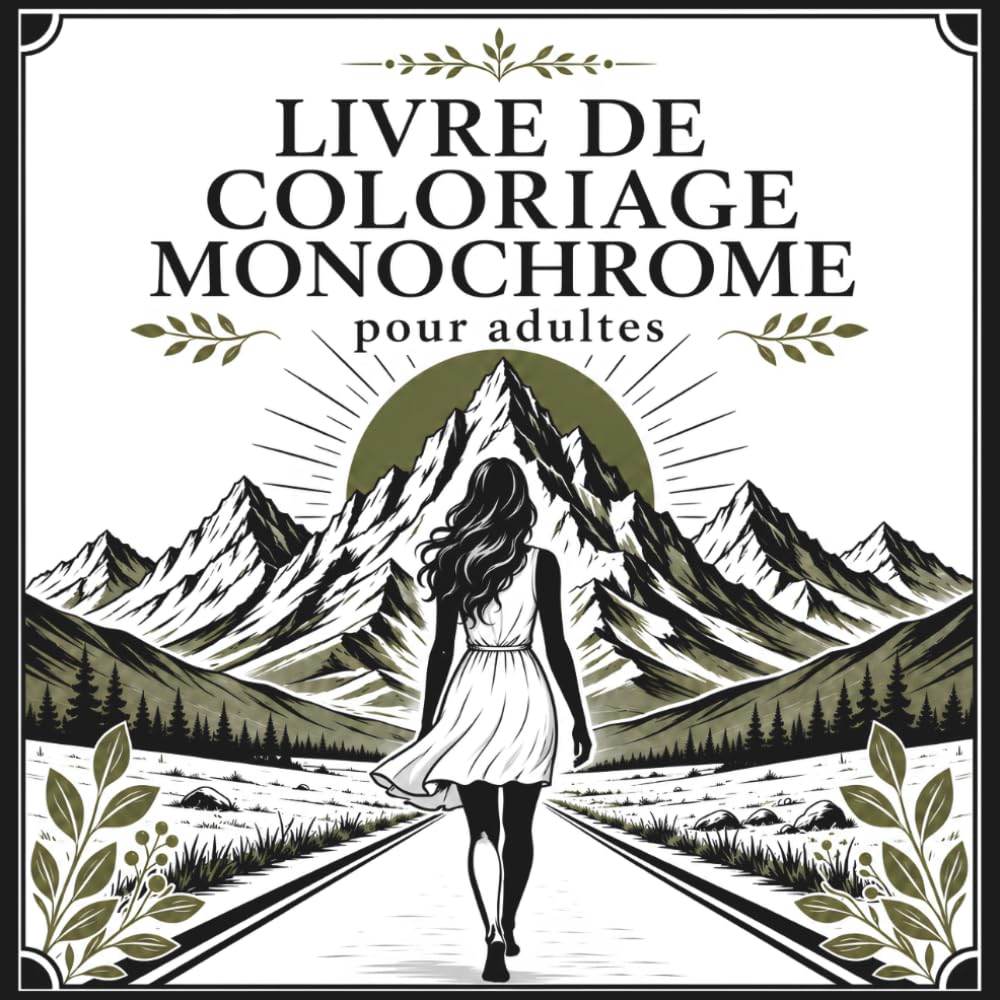 capítulo por capítulo baixar Livre de Coloriage Monochrome pour Adultes: 50 Illustrations Relaxantes de Femmes, Nature, Animaux, Paysages et Botanique – Vie Douce pour des Moments... et Pleine Conscience (French Edition)