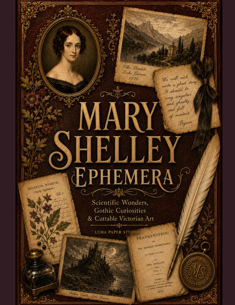 Mary Shelley Ephemera: Scientific Wonders, Gothic Curiosities & Cuttable Victorian Collage Art (Luma Obscura) baixar livro de graça