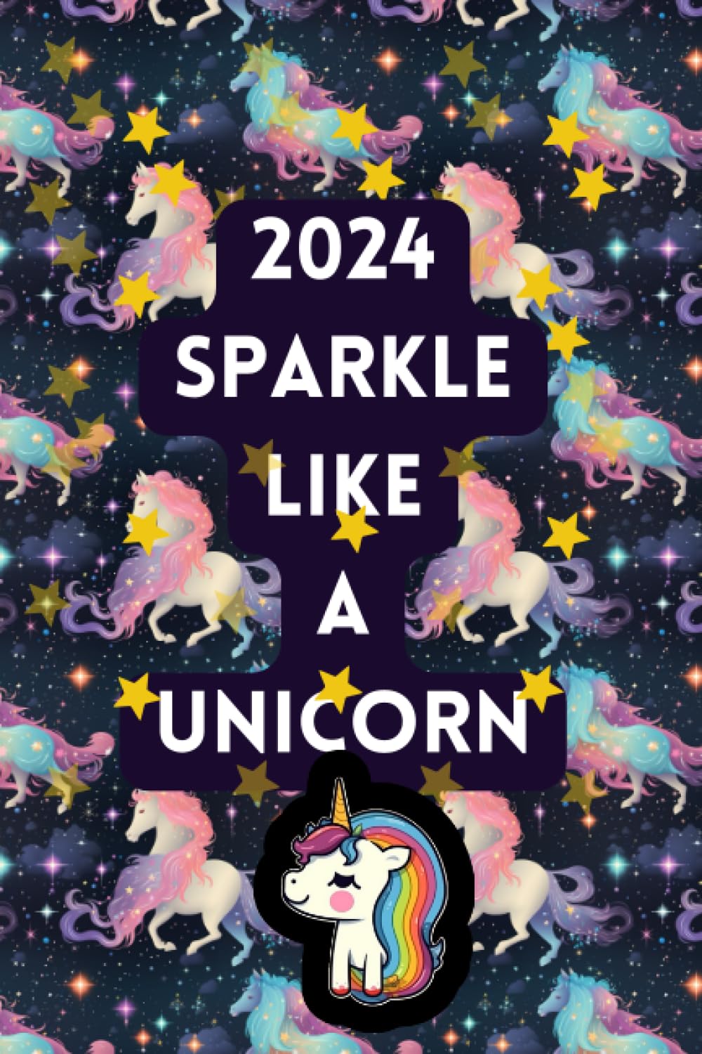 capítulo por capítulo baixar Cute 2024 Twinkle Sparkle Unicorn Fantasy Weekly Planner Design 5