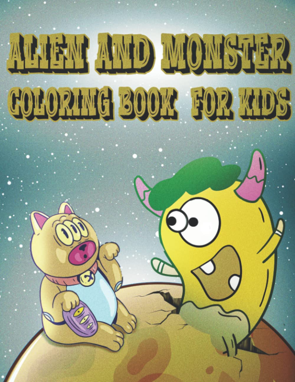 ler totalmente Alien And Monster Coloring book For Kids: Fantasy Creature Activity Book