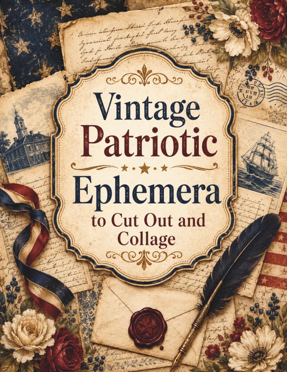 Vintage Patriotic Ephemera To Cut Out and Collage: Americana Paper Pieces for Junk Journals, Scrapbooking, Card Making & Mixed Media baixar o livro de graça