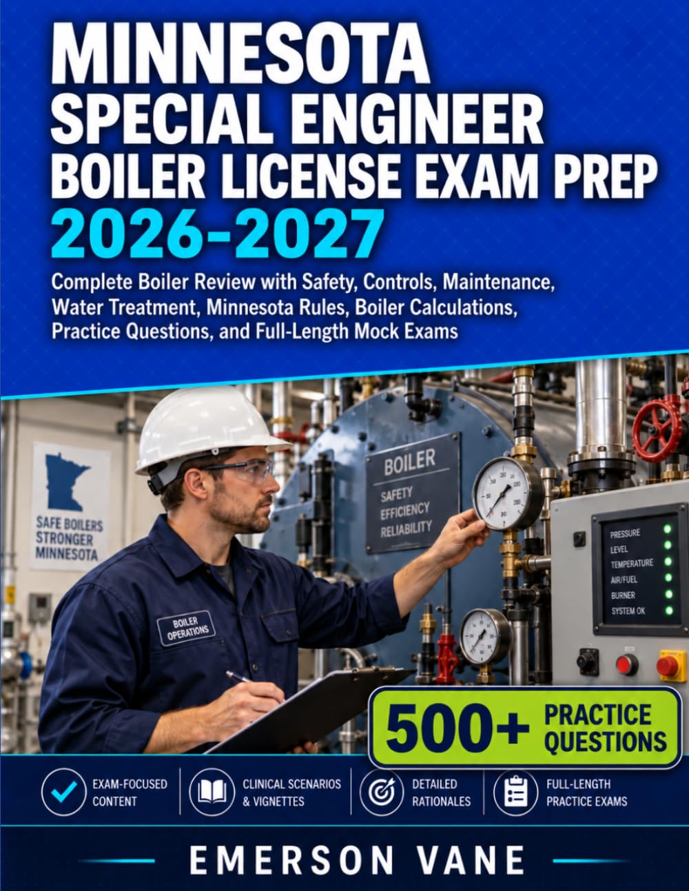 capítulo por capítulo baixar MINNESOTA SPECIAL ENGINEER BOILER LICENSE EXAM PREP 2026–2027: Complete Boiler Review with Safety, Controls, Maintenance, Water Treatment, Minnesota... Questions, and Full-Length Mock Exams