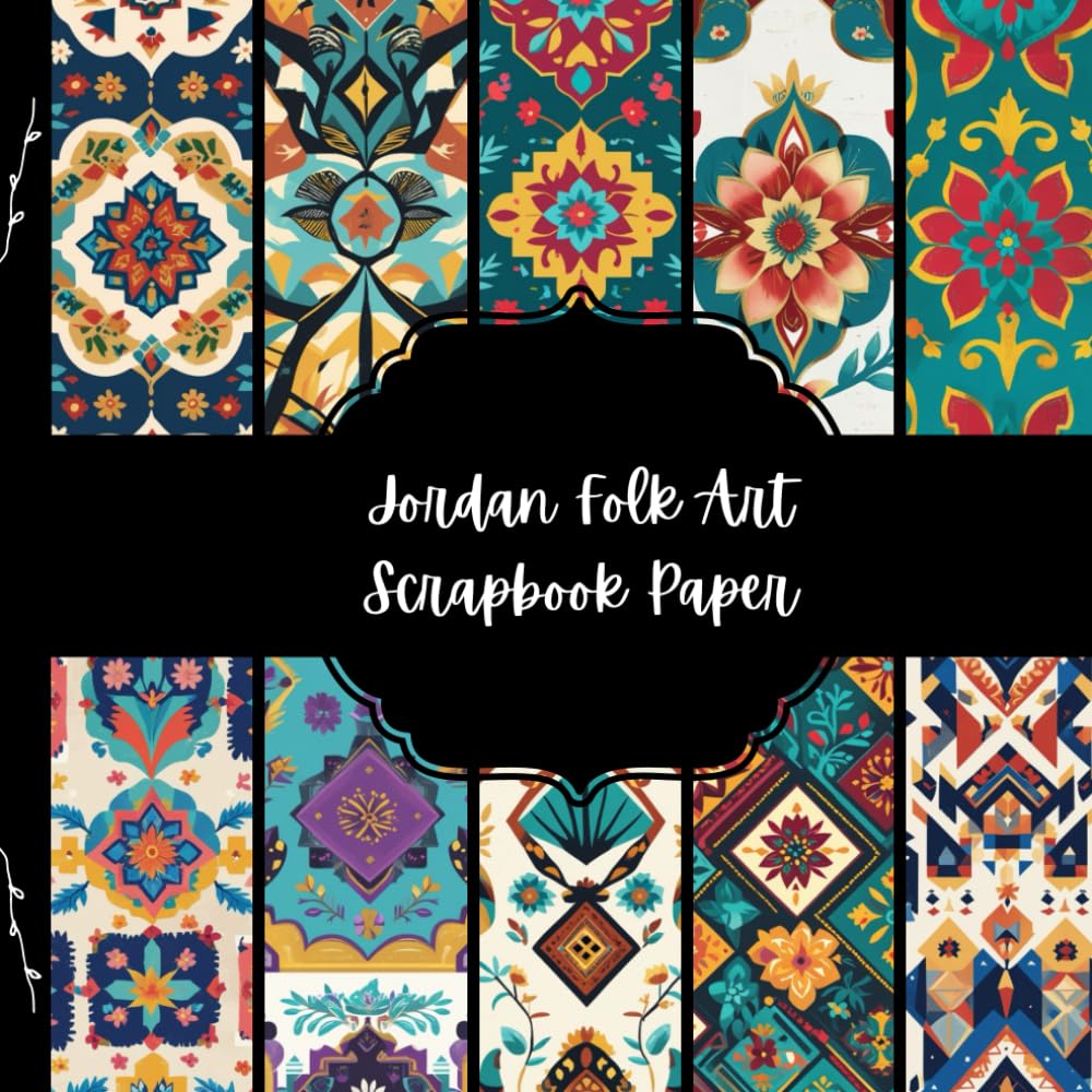 Jordan Folk Art Scrapbook Paper, Asian Junk Journal Paper, Travel Decorative Paper, DIY Projects, Origami, Collage Sheets, Decoupage Paper, 10 Designs, Double SIded baixar livro de graça
