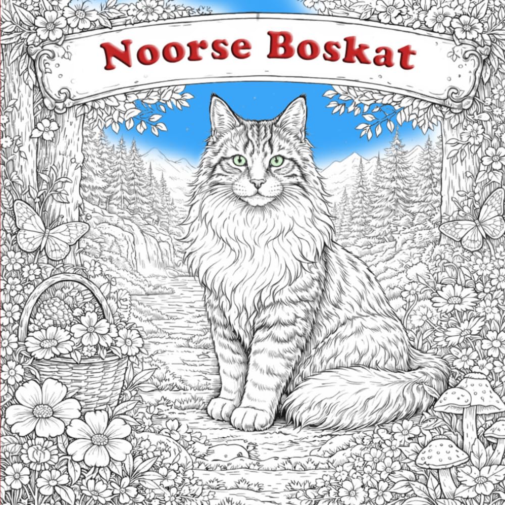 Kleurboek Noorse Boskat: Ontspannende kleurplaten met prachtige Noorse Boskatten in natuur- en huiselijke scènes – voor kinderen en volwassenen (Dutch Edition) baixar o livro de graça