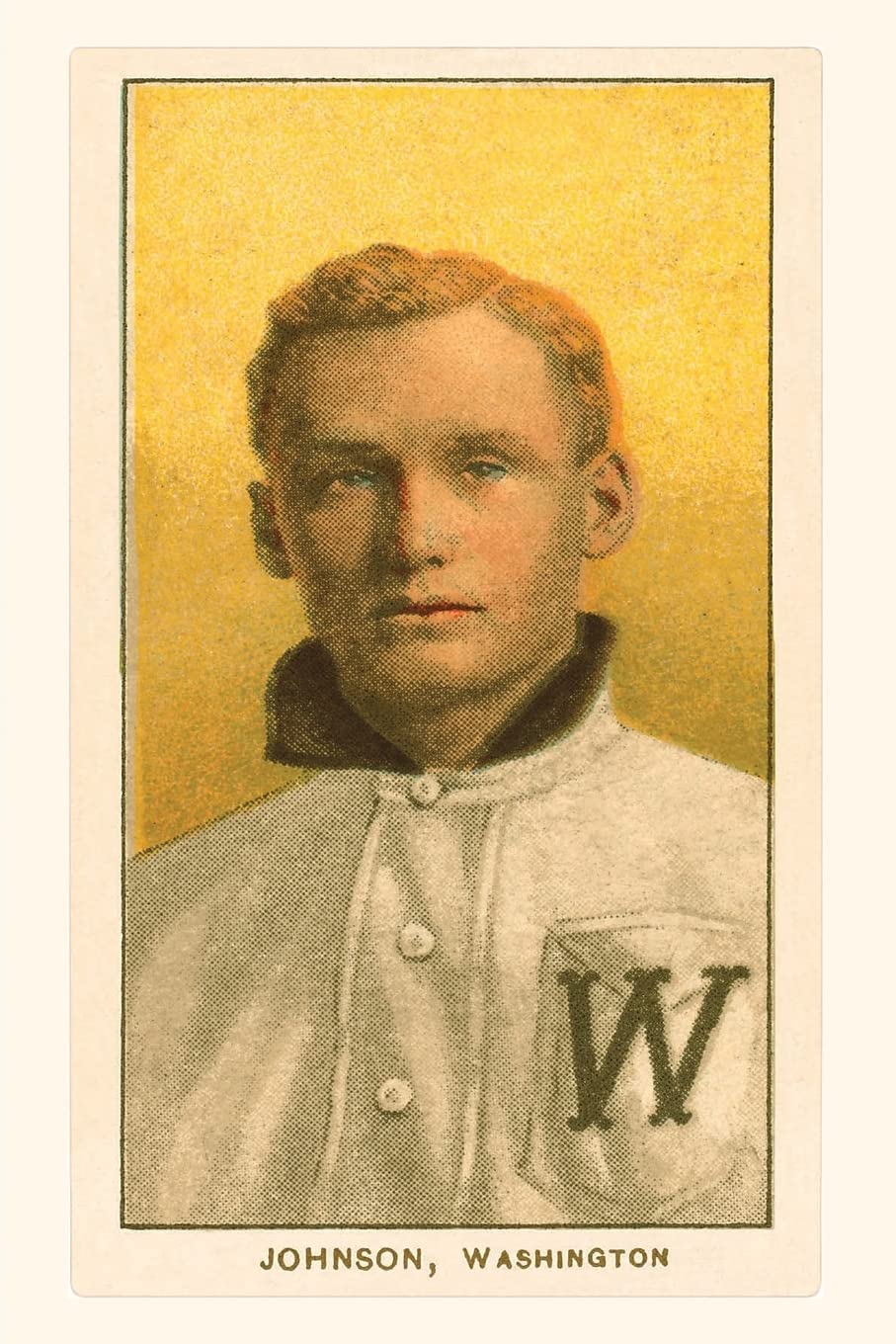 ler totalmente Vintage Journal Early Baseball Card, Walter Johnson