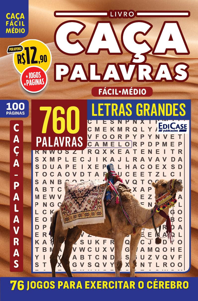 Livro Caça-Palavras ed.104 -100 páginas - Fácil/Médio: 76 Jogos para exercitar o cérebro baixar o livro de graça
