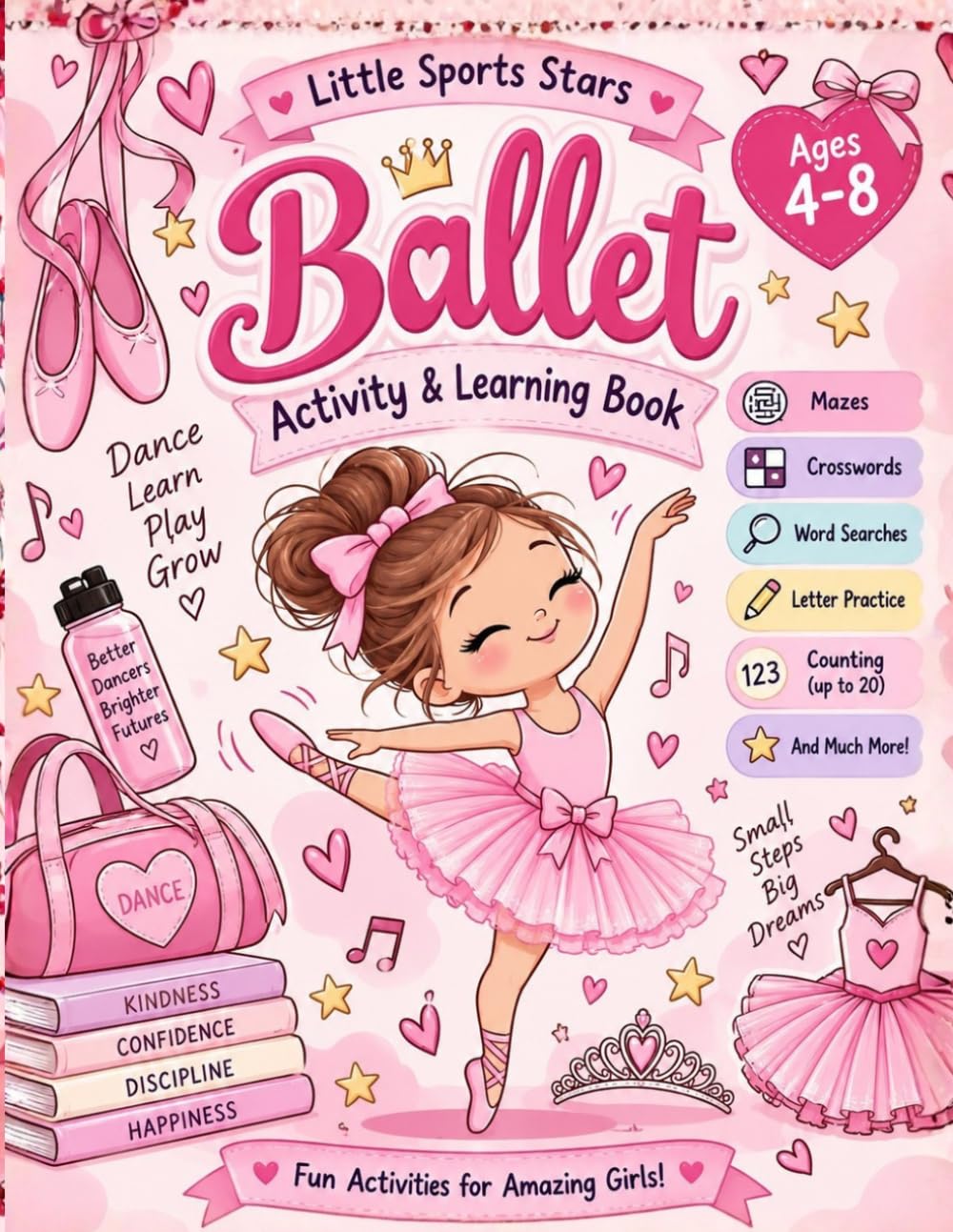 capítulo por capítulo baixar Ballet Activity & Learning Book: Ballet Book for Girls Ages 4–8 | Puzzles | Mazes and Coloring for kids | Ballet Activities | Ballerina book