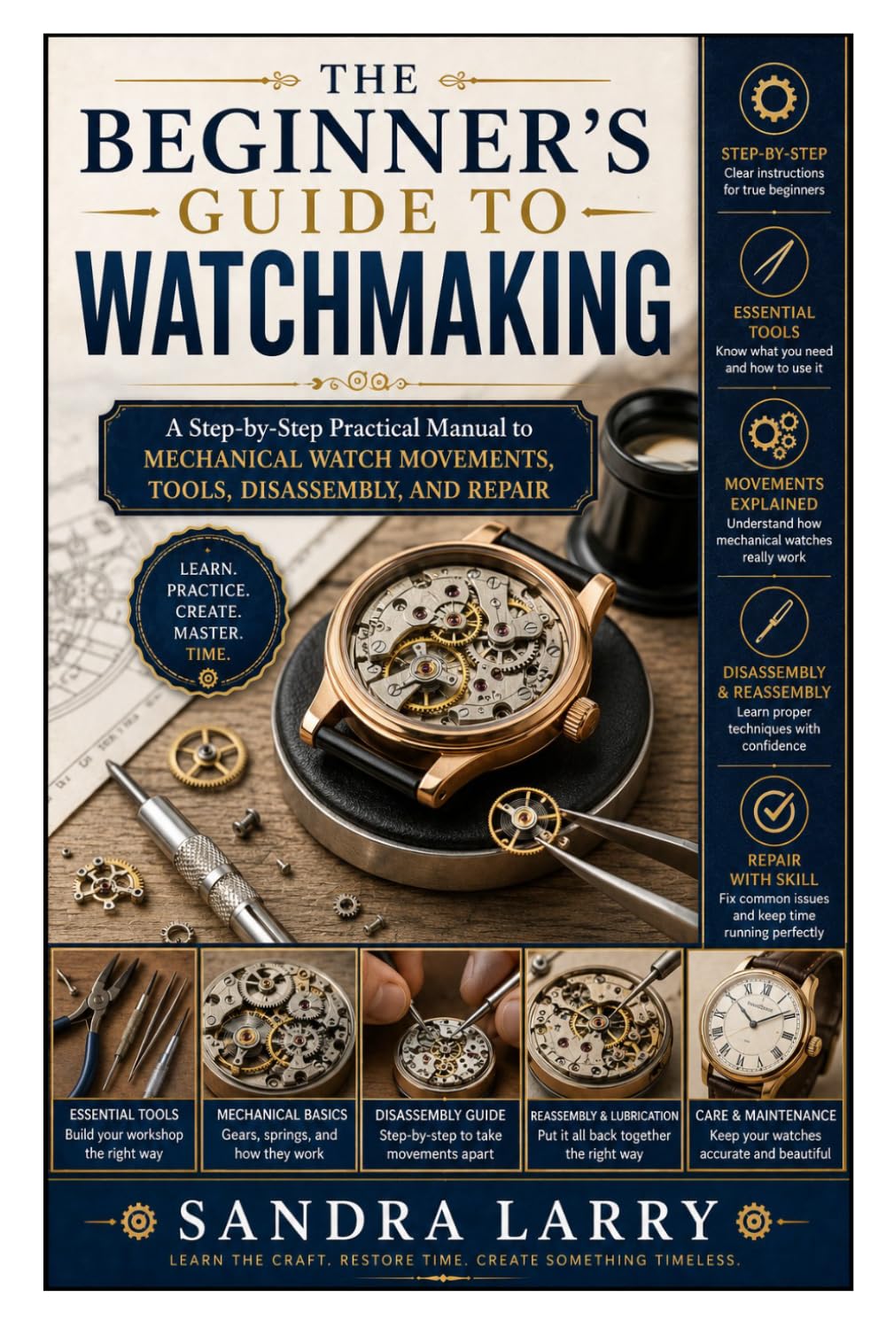 The Beginner's Guide to Watchmaking: A Step-by-Step Practical Manual to Mechanical Watch Movements, Tools, Disassembly, and Repair baixar o livro de graça