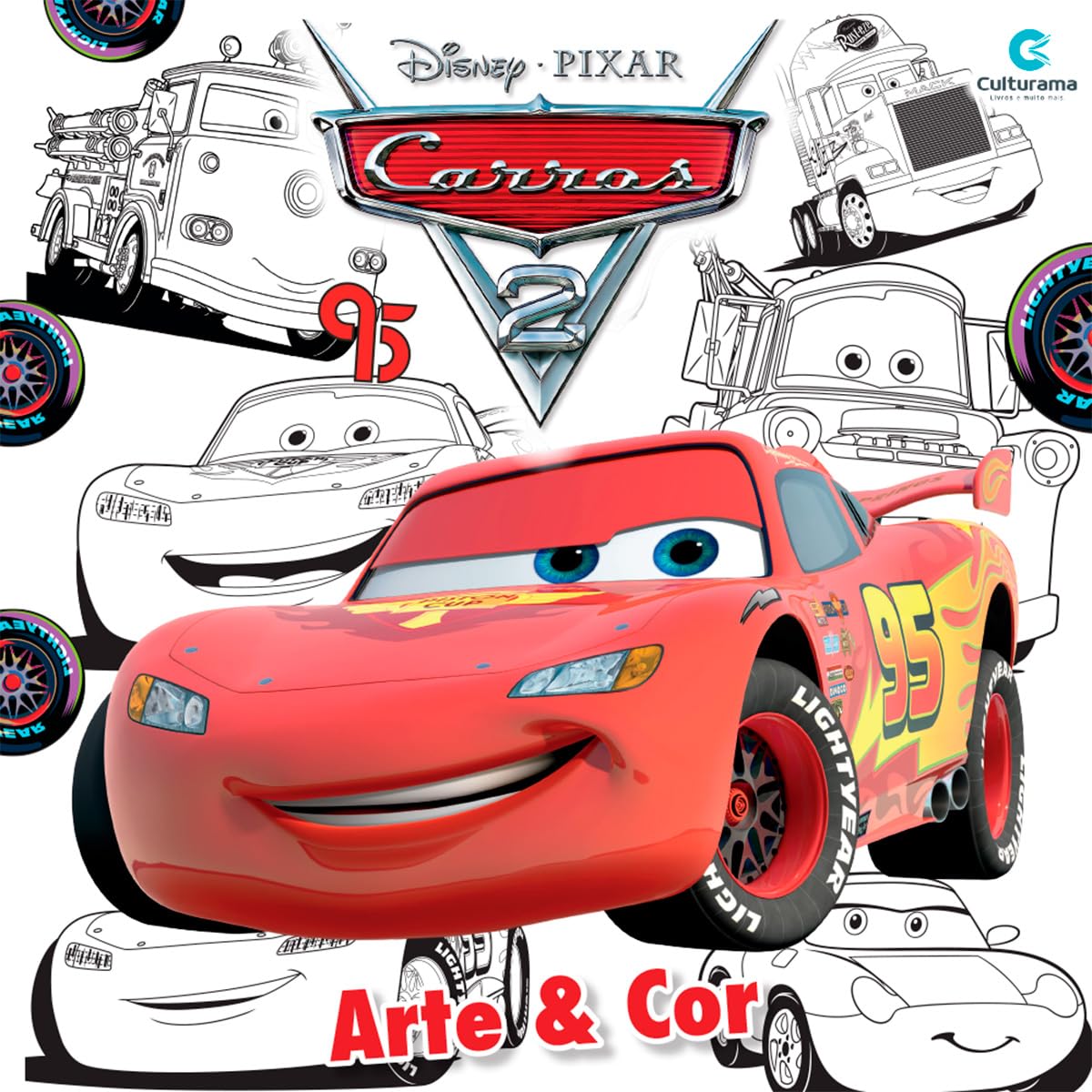 Arte E Cor Disney Carros