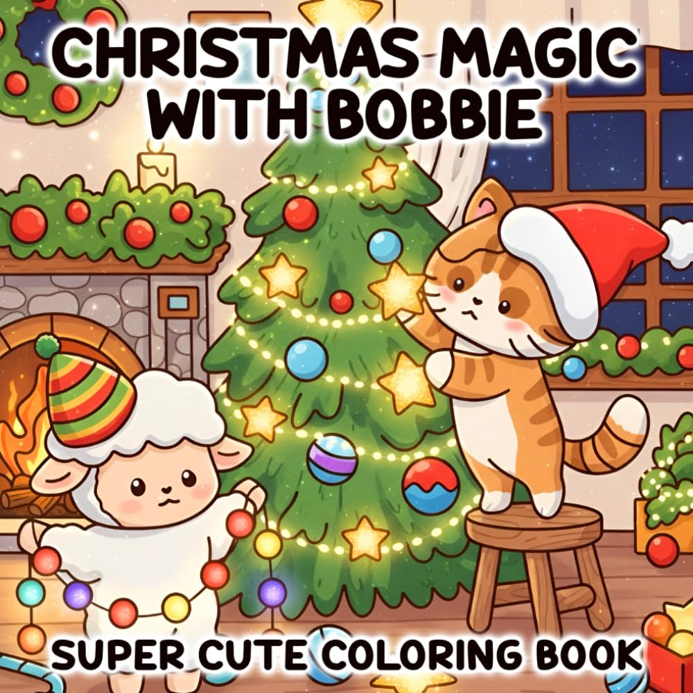 Christmas Magic with Bobbie: Coloring Book Book for Adults and Teens Featuring Charming Animal Characters with Fun, Simple Designs for Stress Relief and Relaxation baixar o livro de graça