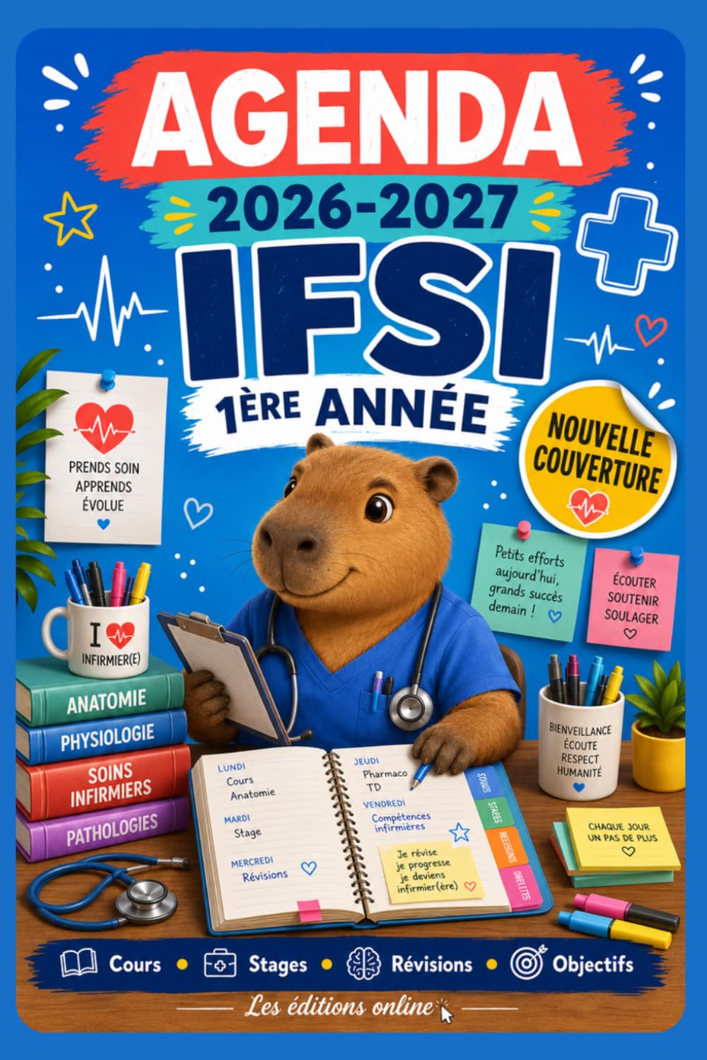 AGENDA IFSI 2026-2027 – 1re année infirmier(ère): Ouvrage pédagogique comprenant des contenus de révision, des fiches pratiques et des pages de suivi... en 1re année infirmier(ère) (French Edition) baixar o livro de graça