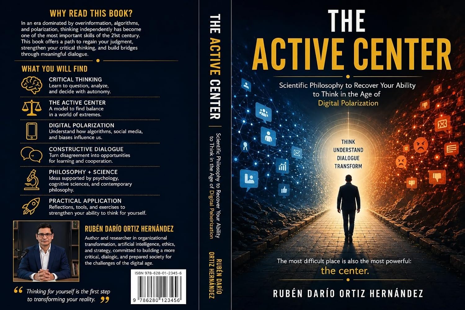 ler totalmente Title: The Active Center: A Book of Practical Philosophy to Reclaim Your Ability to Think in the Age of Digital Polarization (English Edition)