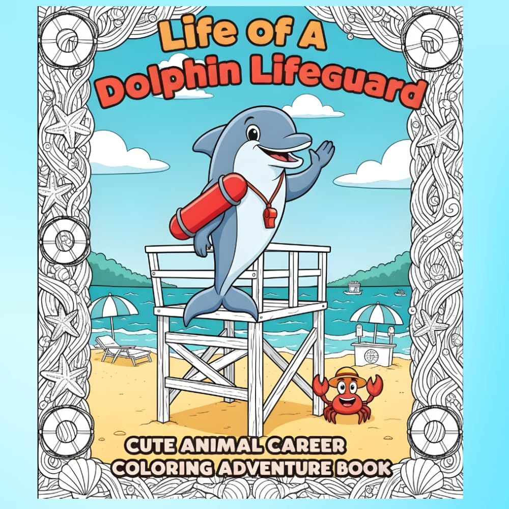 Life of a Dolphin Lifeguard Coloring Book: Animal Career Coloring Adventure with Dolphin Rescue Scenes, Ocean Safety Fun, and Creative Beach... Coloring Book - Career Theme Book Series) baixar o livro de graça