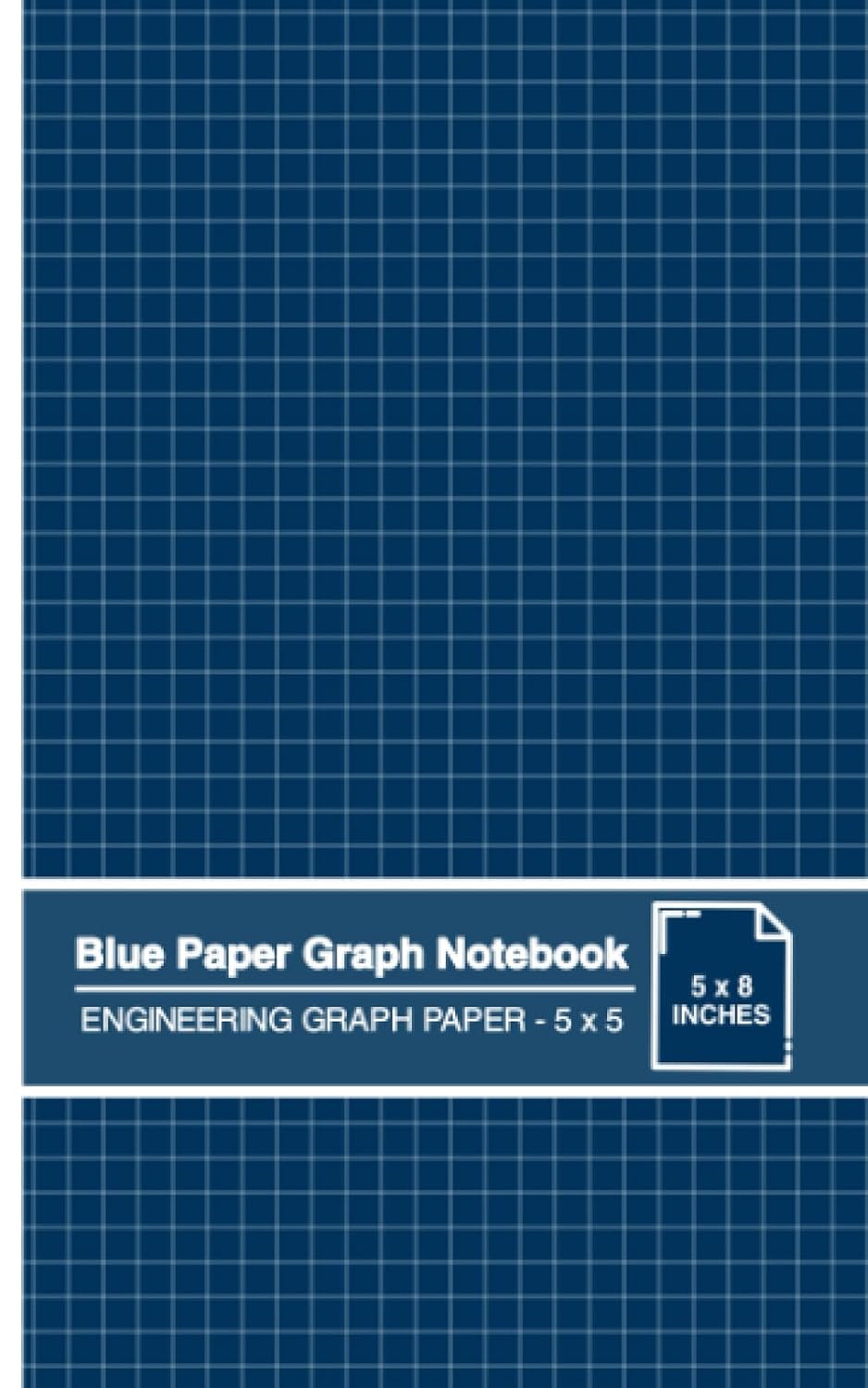Blue Paper Graph Notebook: Engineering Graph Paper - 5 x 5 | For use with Gel Pens and White Ink | Cyanotype Look | Small baixar o livro de graça