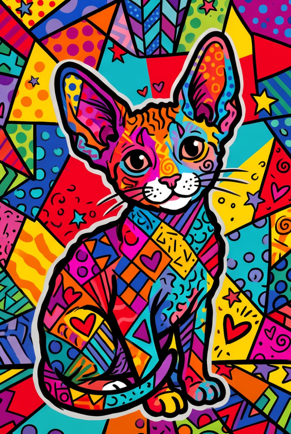 ler totalmente Fun Pop Art Cornish Rex Kitten Journal: a LINED notebook for self-expression