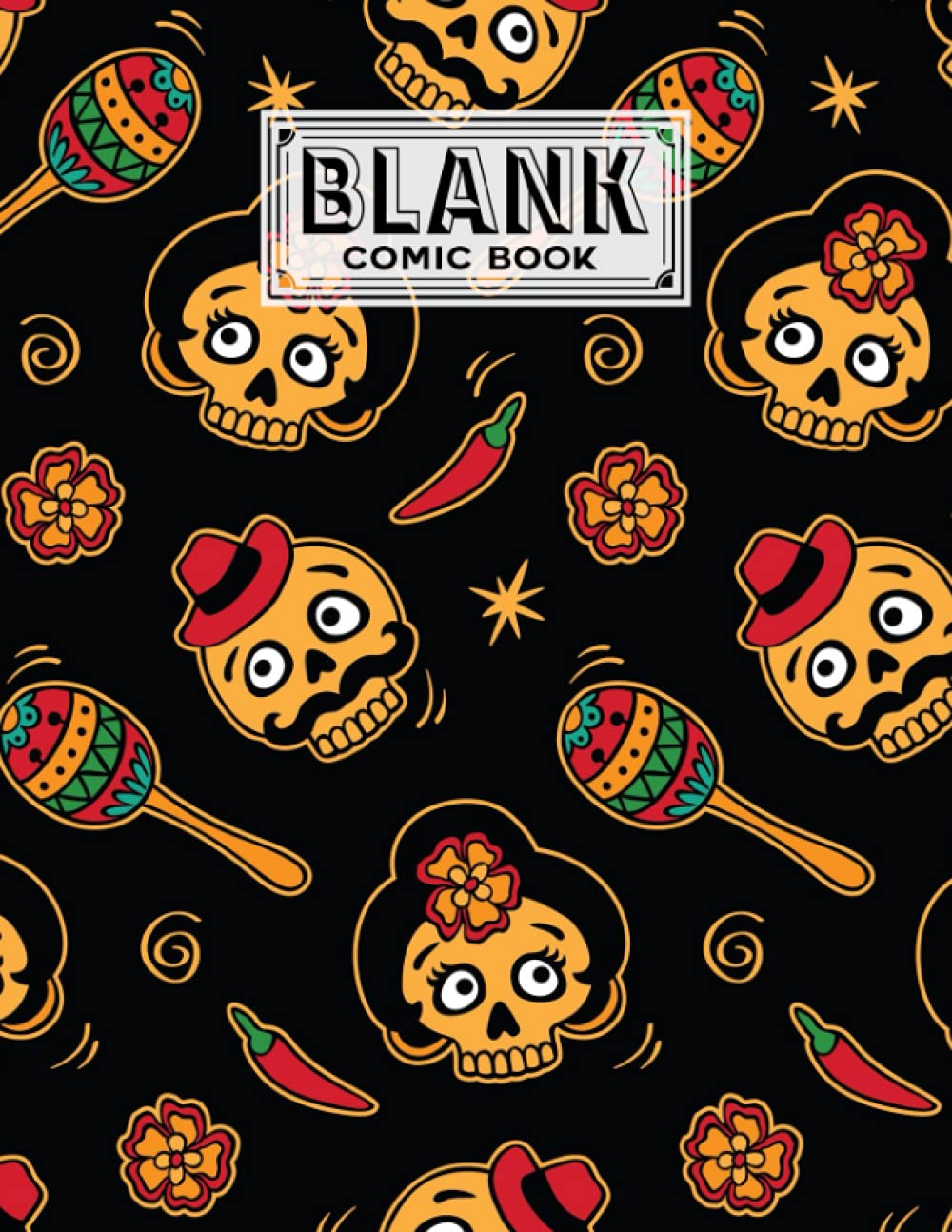 Blank Comic Book: Premium Skull Cover Blank Comic Book, Create Your Own Story, Journal, Notebook, Sketchbook for Kids and Adults, 120 Pages - Size 8.5" x 11" Notebook by Rico Romer baixar livro de graça