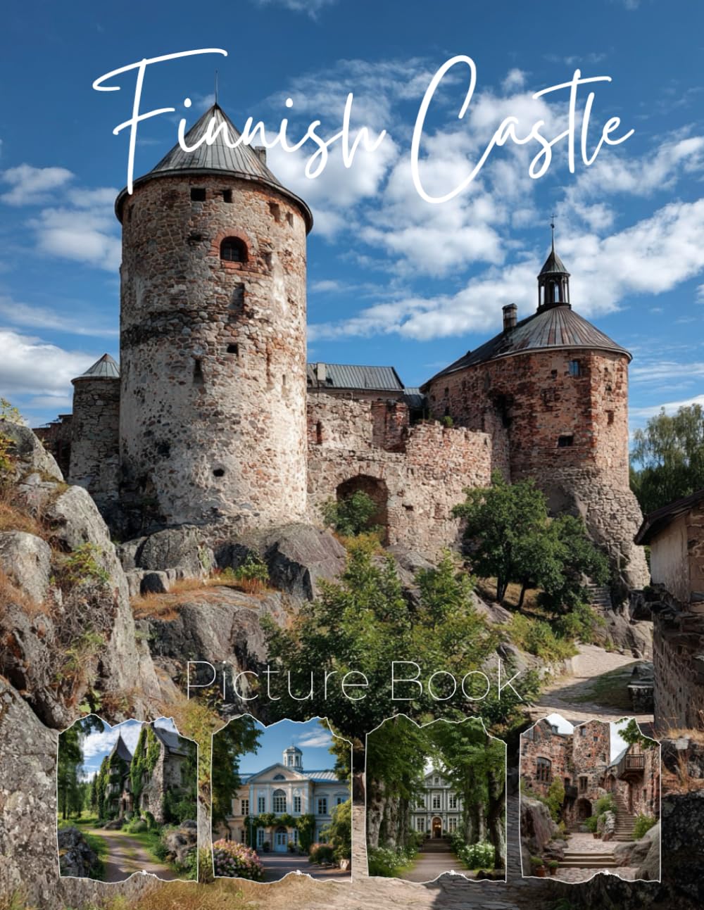 ler totalmente Finnish Castle Picture Book: A Photographic Journey Through Medieval Fortresses, Nordic Stone Giants, and Lakeside Ruins of Finland.